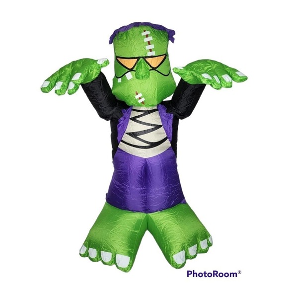 Gemmy Halloween Frankenstein's Monster 4 Foot Inflatable Airblown 4' Decoration - Picture 1 of 9